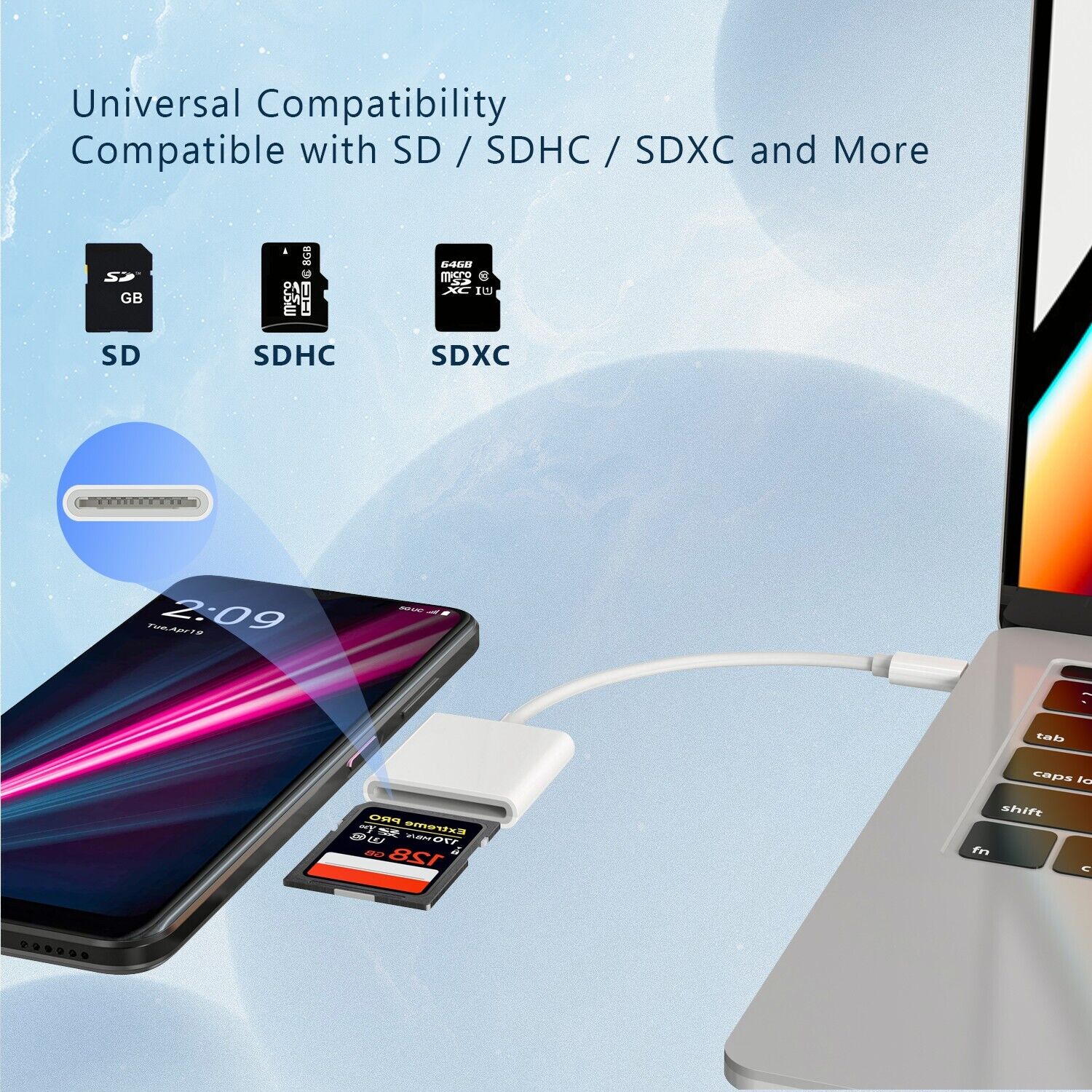 iPad Pro & MacBook SD Card Reader