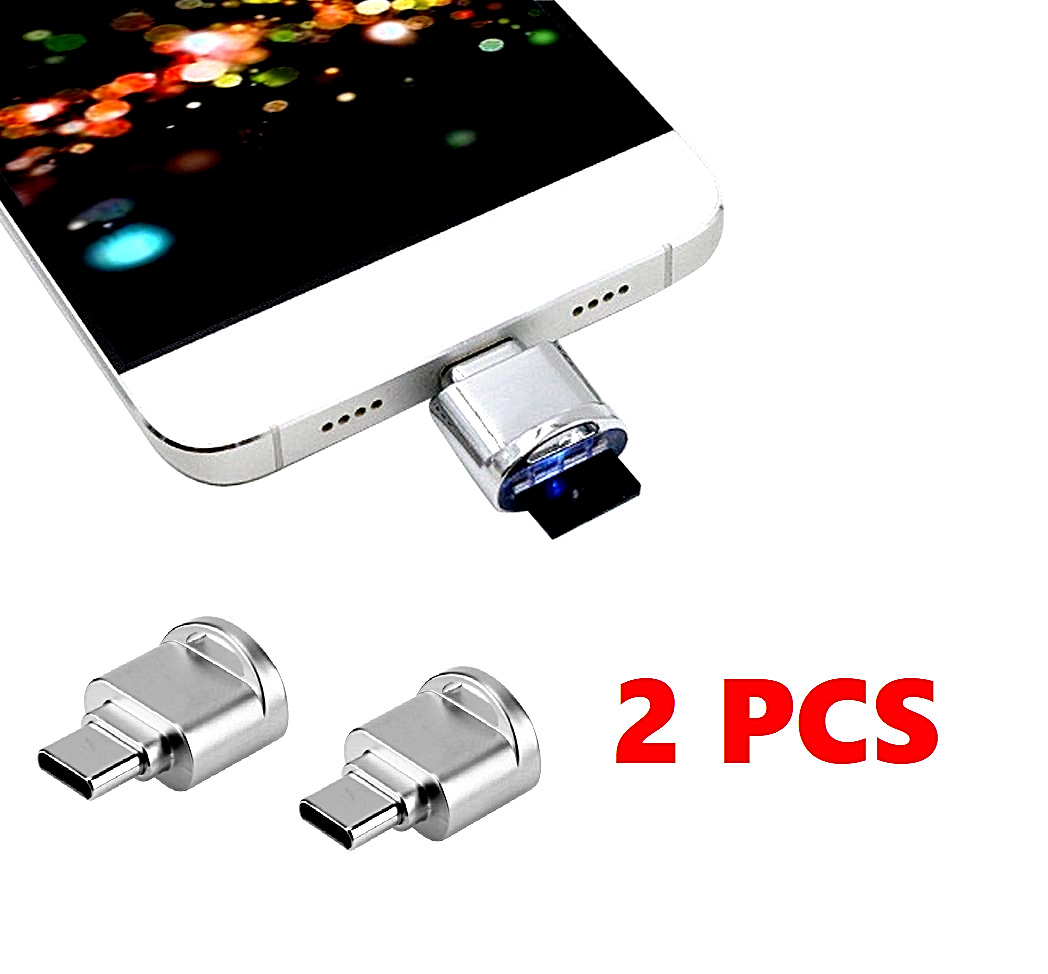 Mini Type-C Memory Card Reader OTG Adapter