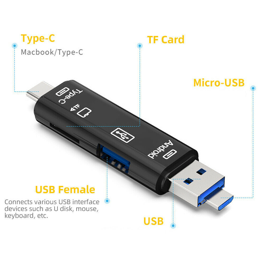 5-in-1 USB-C Micro SD Reader