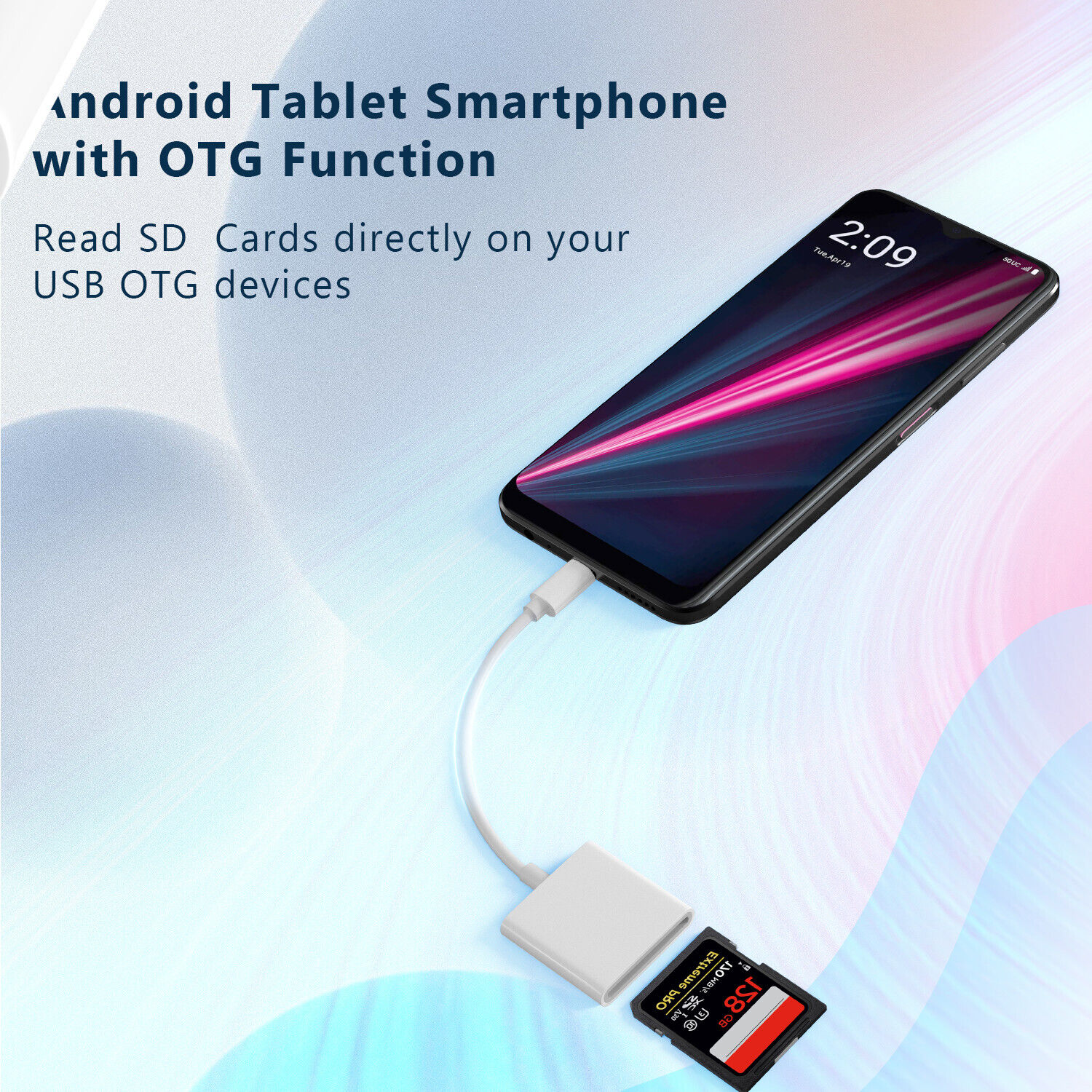 USB-C SD Card Camera Reader Adapter for Samsung