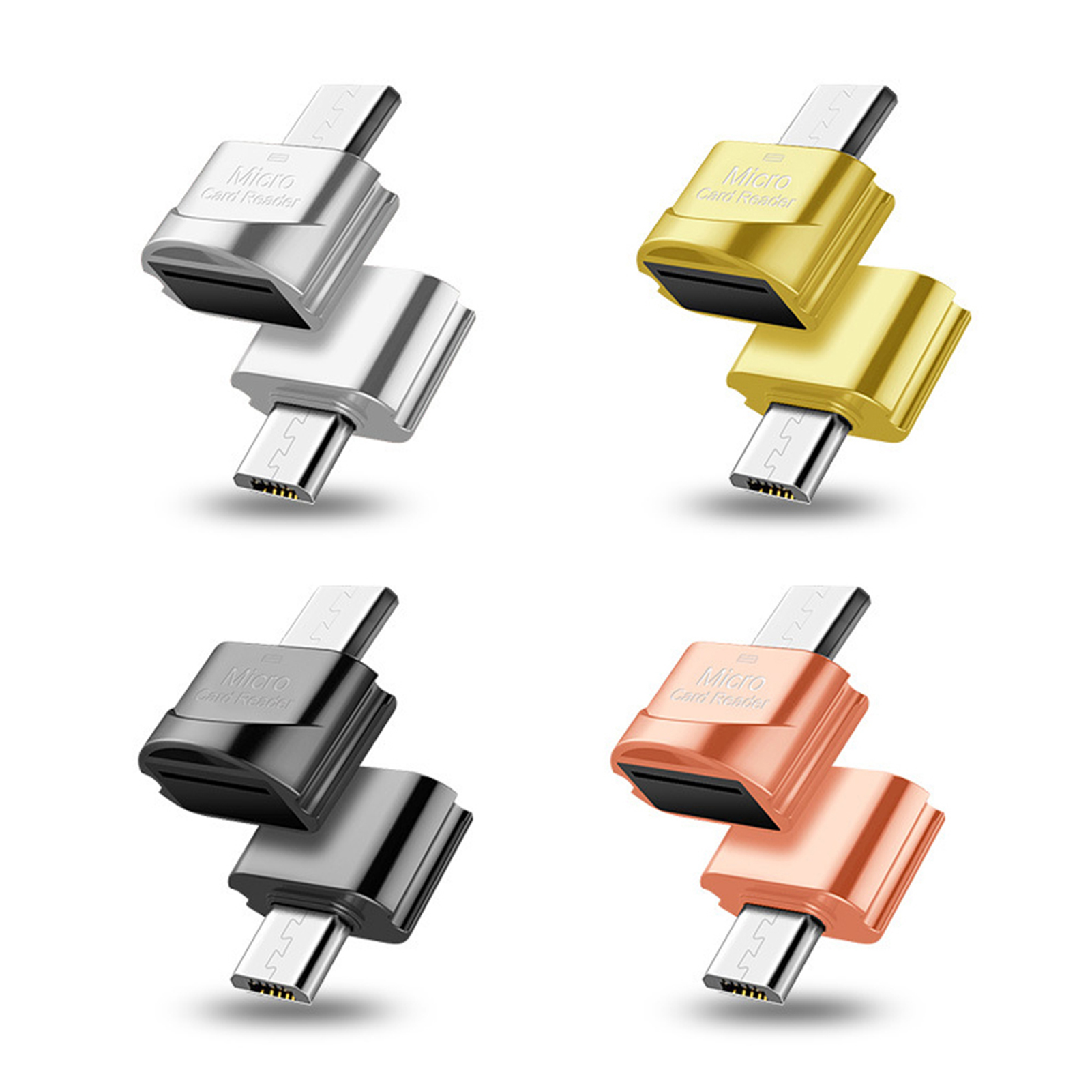 USB-C/Micro USB Card Reader with OTG