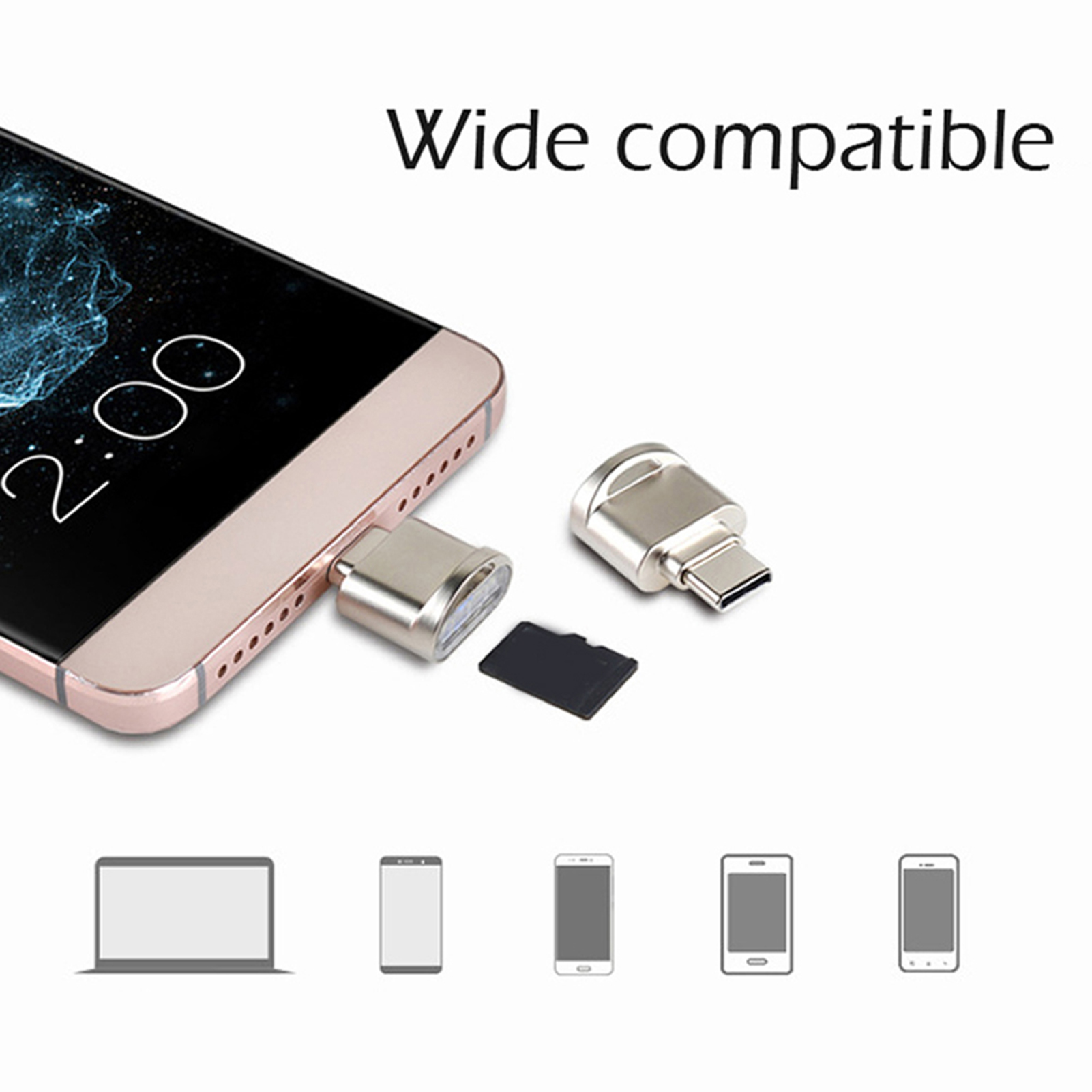 USB-C to Micro SD TF Card Reader