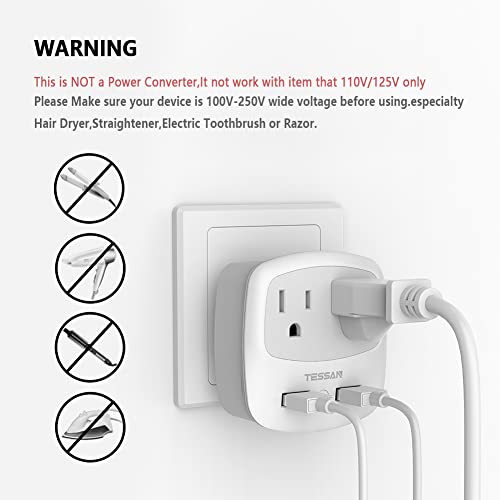 TESSAN USB-C Power Adapter (2 Pack)
