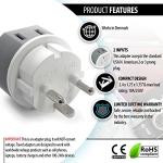 OREI Power Plug Adapter - 3 Pack USB-C