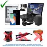 OREI Power Plug Adapter - 3 Pack USB-C