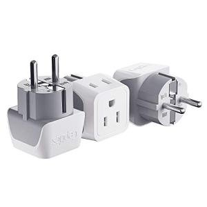 Ultra-Compact Dual Input Plug Adapter (3 Pack)