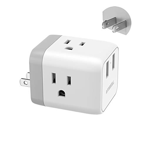 TESSAN 3-Outlet USB-C Adapter for US Travel