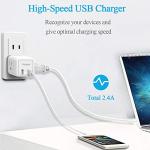 TESSAN 3-Outlet USB-C Adapter for US Travel