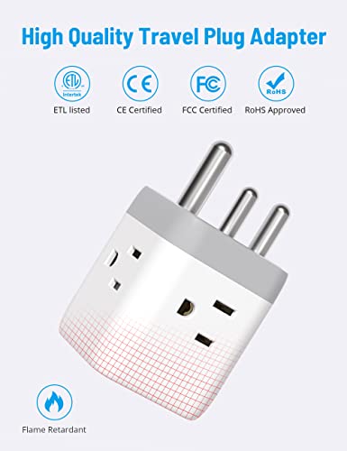TROND Type M Travel Adapter with USB Ports
