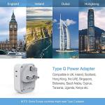 TESSAN Type G Travel Adapter with USB-C