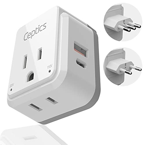 Italy, Rome Power Plug Adapter with USB-C