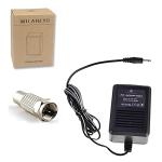 AC Power Adapter with F-Type Connector for Atari 2600