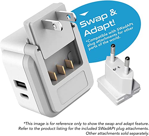 World USB-C Plug Adapter Set with Dual USB