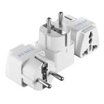 Europe Travel Adapter Set - 3 Pack