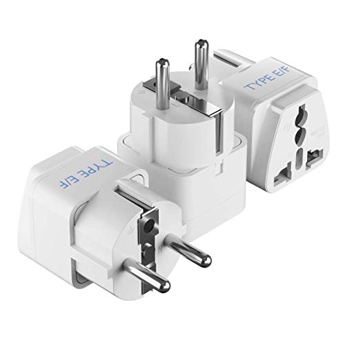 Europe Travel Adapter Set - 3 Pack