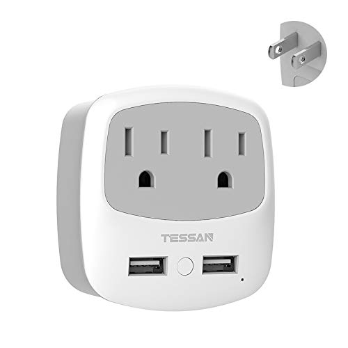 TESSAN USB Outlet Plug Japan Power Adapter