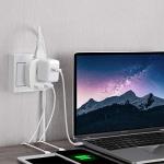 VINTAR 3-Pack Germany Travel Adapter with USB