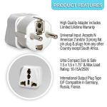 Europe Travel Adapter Set - 3 Pack