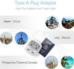 TESSAN USB Outlet Plug Japan Power Adapter