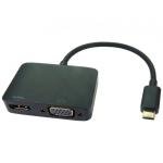 USB-C Adapter with HDMI and VGA Output