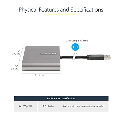 USB-C Quad HDMI Display Adapter - StarTech