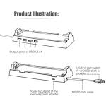 Nintendo Switch Hub with 4 USB Ports