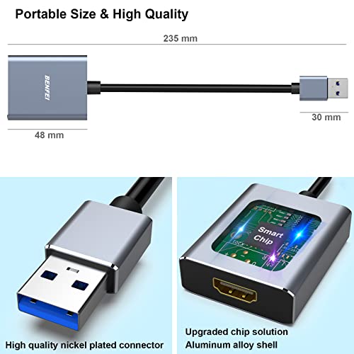 BENFEI USB 3.0 to HDMI Male Adapter