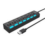 7-Port USB-C Data Hub with LED Switch