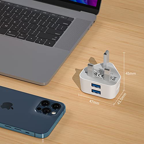 Rekavin Dual Port USB Wall Charger UK