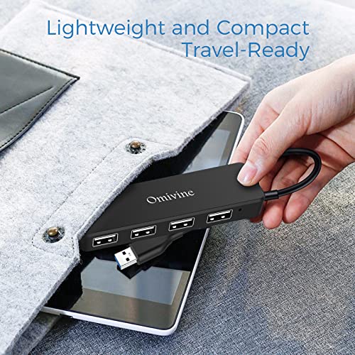 Omivine 4 Port Ultra-Slim USB Hub