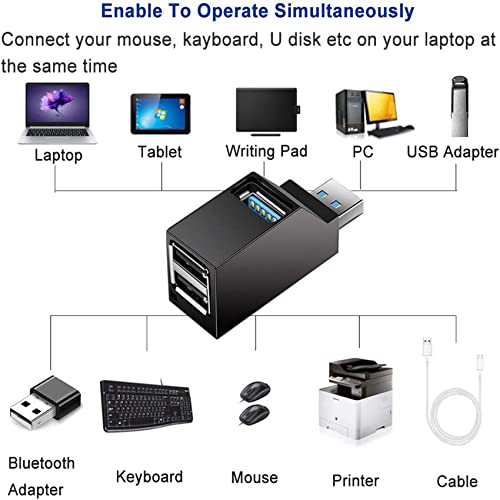 Mini USB 3.0 Hub with 3 Ports