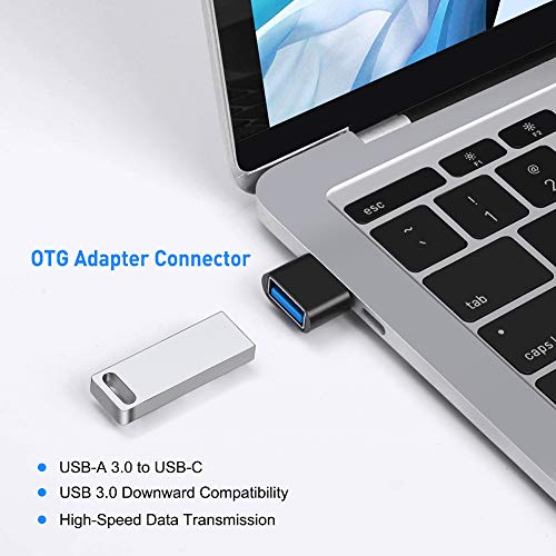 USB-C to USB Adapter 2-Pack for Apple & Samsung