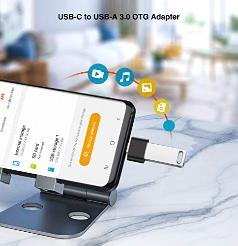 USB-C to USB Adapter 2-Pack for Apple & Samsung