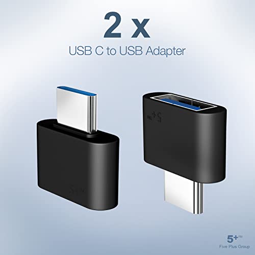 USB-C Male to USB Female 2-Pack Adapter