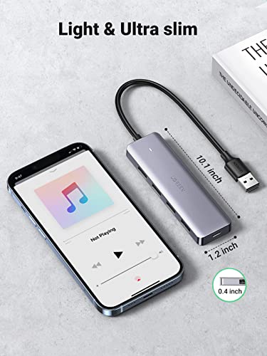 Slim 4 port USB-C hub with power
