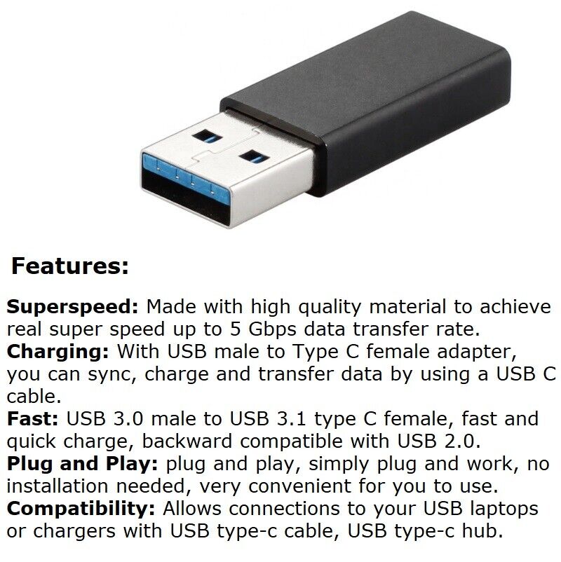 USB-C Adapter for Standard Chargers