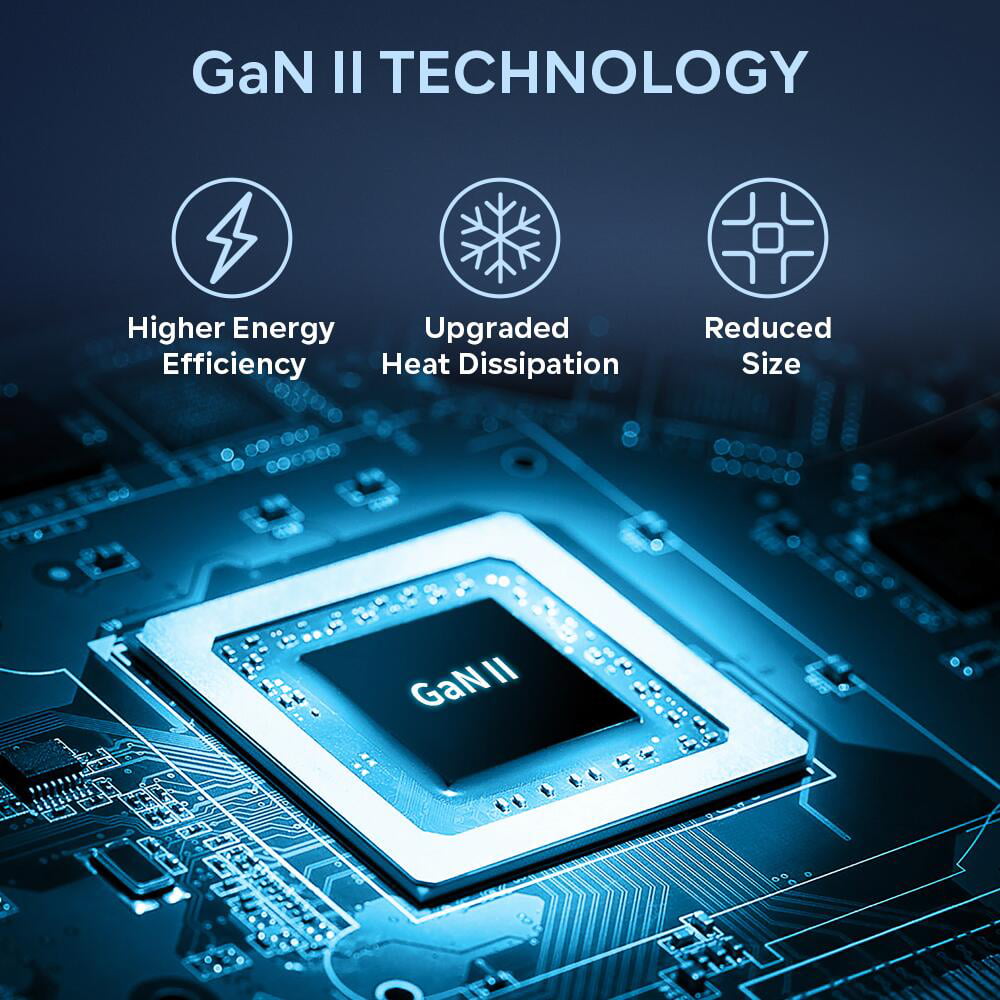 65W 2-Port USB-C Wall Charger (White)