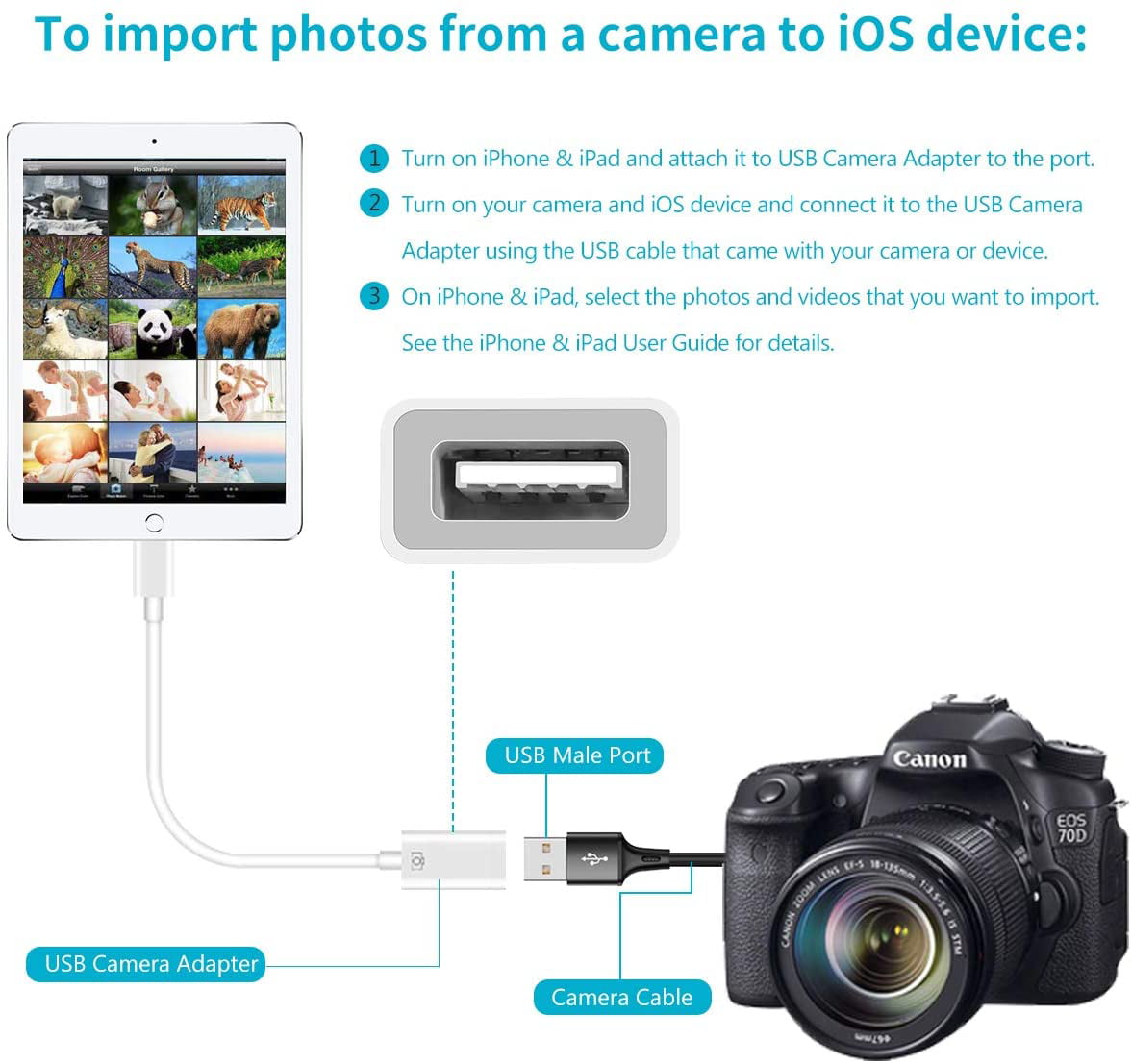 Apple Lightning to USB OTG Adapter