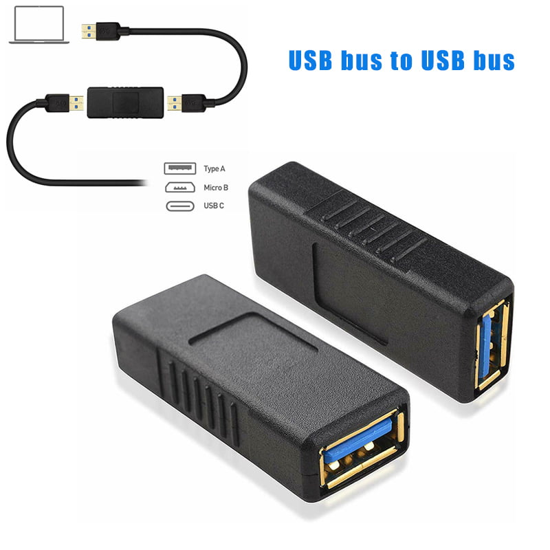 USB 3.0 Double Female Adapter for Data Extension