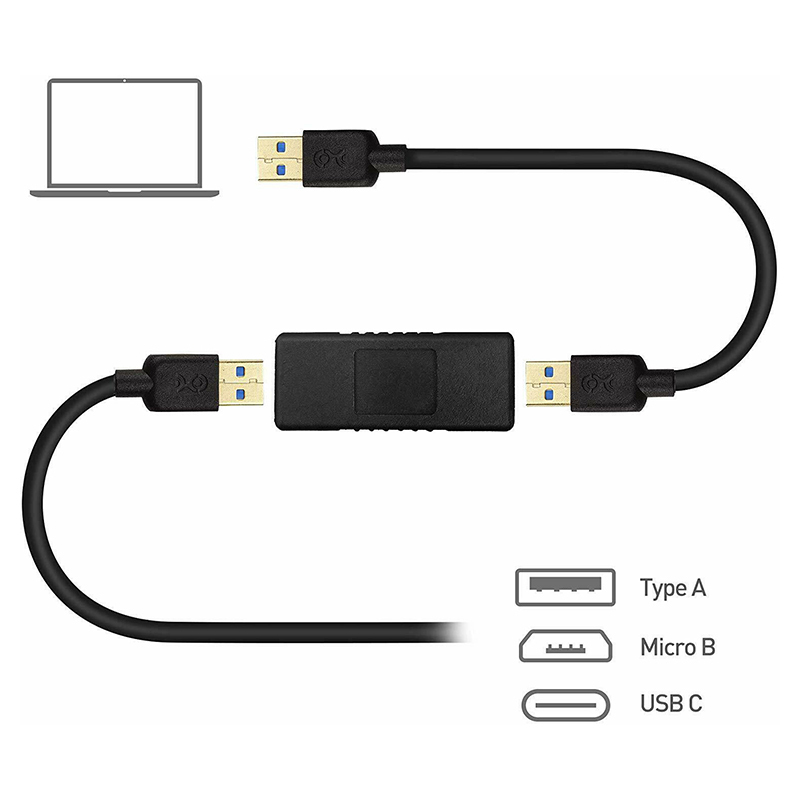 USB 3.0 Double Female Adapter for Data Extension