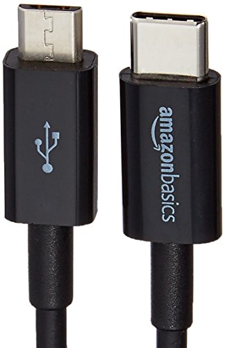 Amazon Basics USB-C to Micro-B 2.0 Cable - Black