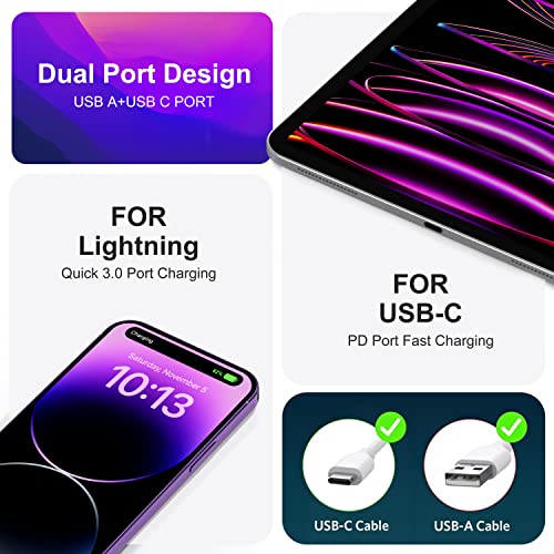 2-Port USB-C Charger for iPhone & Watch
