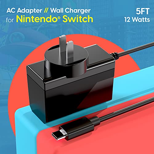 Nintendo Switch USB-C Wall Charger - 5ft Cable