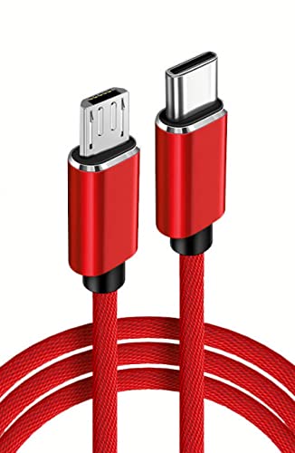 Braided USB-C to Micro USB Charger Cable
