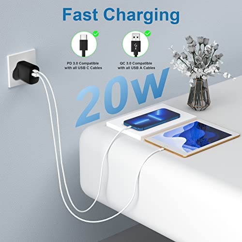 Fast Dual Port USB-C Wall Charger