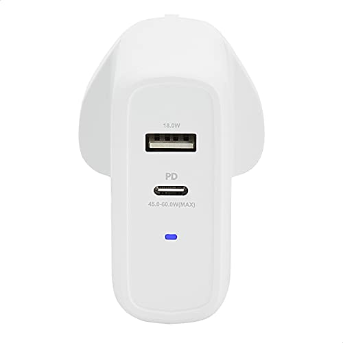 63W Dual Port USB Charger - White