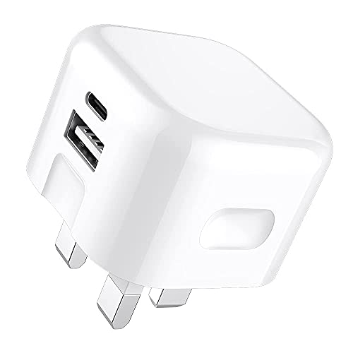 20W Dual Port USB-C Wall Charger