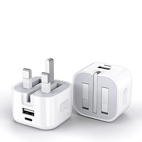 20W Dual Port USB-C Wall Charger