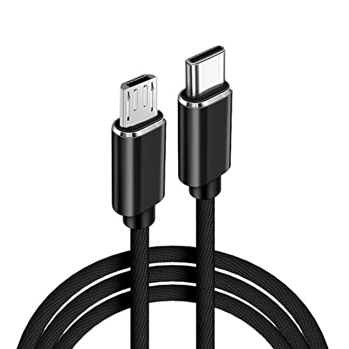 Nylon Braided USB-C to Micro USB Adapter (1m)
