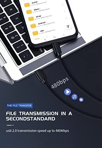 Nylon Braided USB-C to Micro USB Adapter (1m)